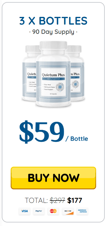 Quietum Plus Three bottle